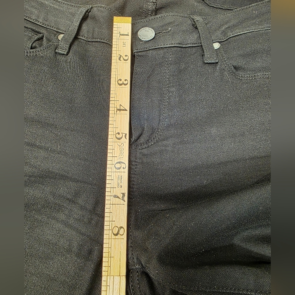 Paige Verdugo Ankle Black Denim Jeans Size 28, Inseam 27" - Picture 4 of 9